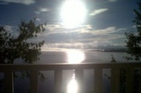 Lever du soleil sur le Lac Mégantic